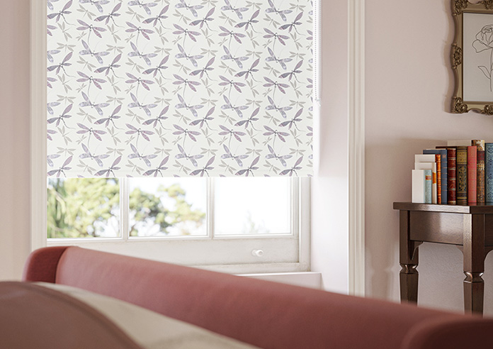 Dragonflies, Phlox Pink - Twist&Fit Roller Blind - Image 5